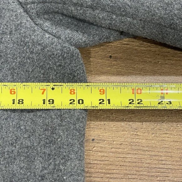 J Crew Coat Womens 8 Vail Parka Gray Wool Blend Faux Fur Trim Hood Lined Jacket - Picture 12 of 13